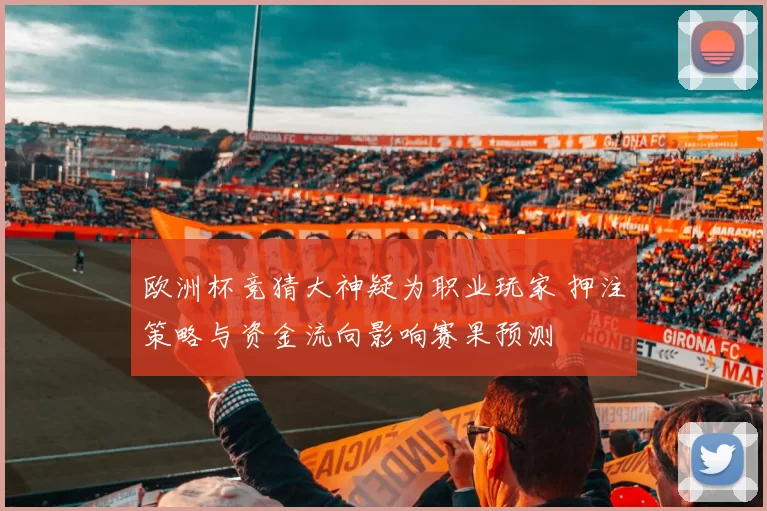 欧洲杯竞猜大神疑为职业玩家 押注策略与资金流向影响赛果预测