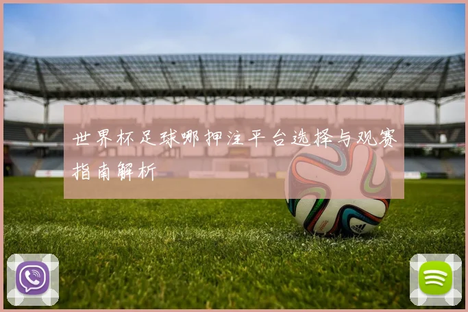 世界杯足球哪押注平台选择与观赛指南解析